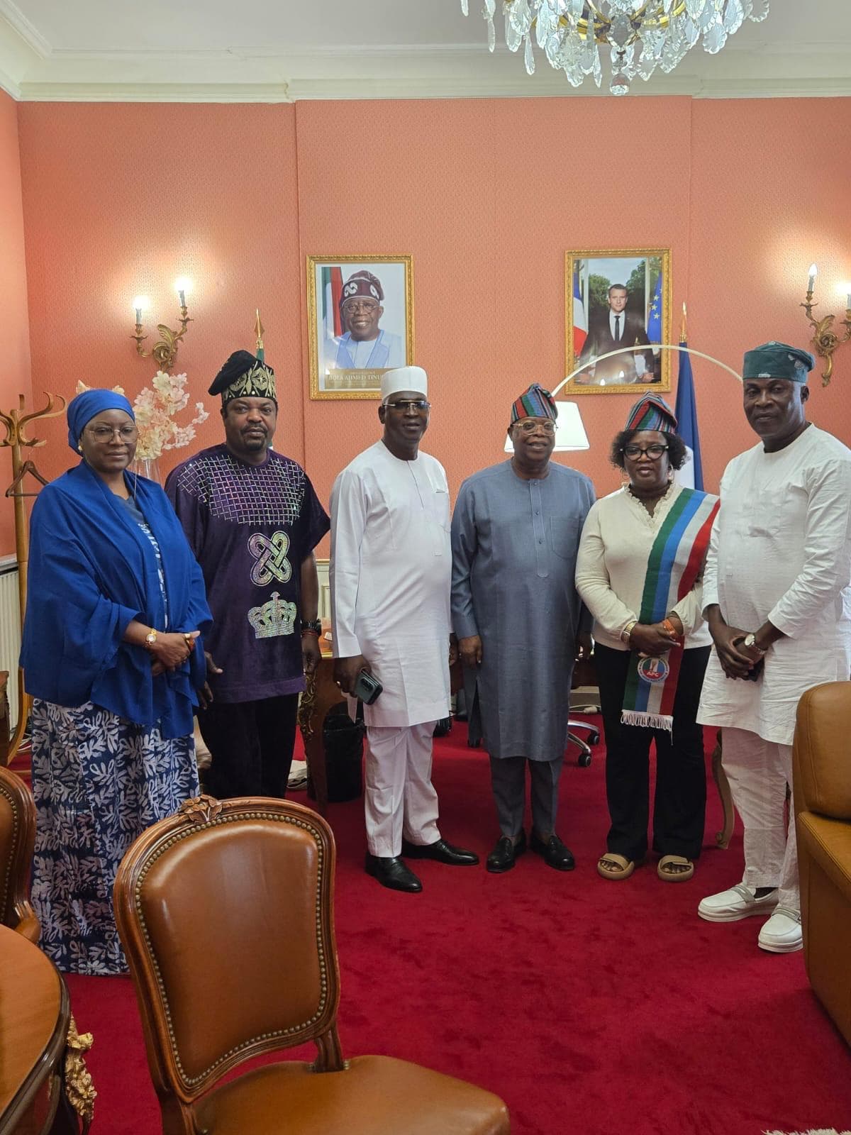 TTB France Delegation Presents Torch to Nigerian Ambassador